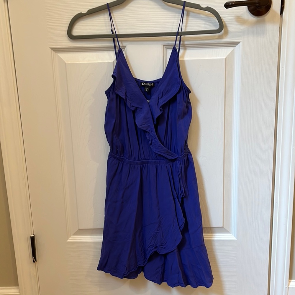 Express Short Blue Dress Size XS